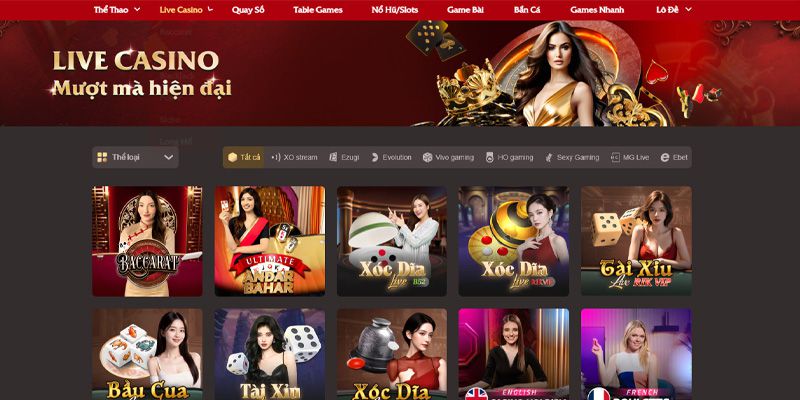 Trải nghiệm top 03 sản phẩm cược đặc sắc tại sảnh casino PQ88