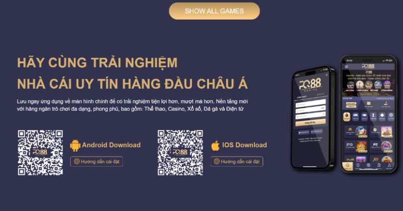 Hướng dẫn tải app PQ88 cho các hệ điều hành